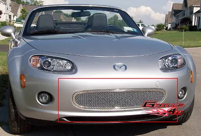 Fits 06-08 Mazda MX-5 Lower Bumper Stainless Steel Chrome Mesh Grille Insert • $83.99