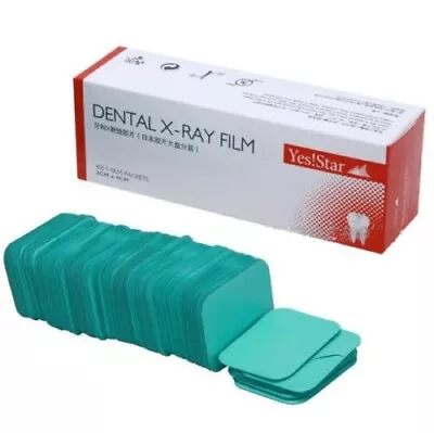 $24.99 • Buy 100 Pcs Dental X-Ray Film Fit For  Reader Scanner Machine Size 3 Cm X 4 Cm