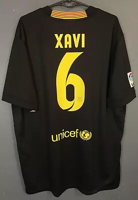 Mens Xavi #6 Fc Barcelona 2013/2014 Football Soccer Shirt Jersey Maillot Size Xl • $125.99