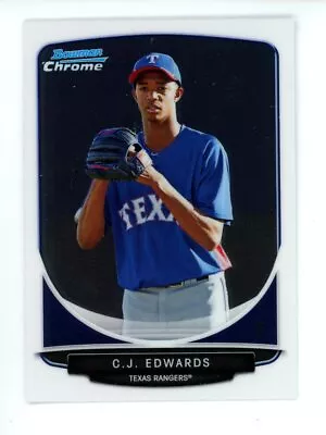 2013 Bowman Chrome Prospects  C.J. Edwards #BCP144 Texas Rangers • $1.69