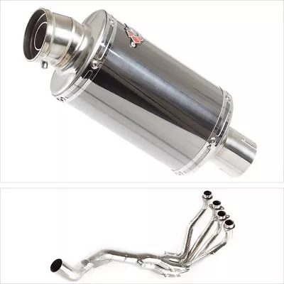 Lextek Exhaust System S/Steel 350mm Exhaust For Kawasaki Z1000SX 10-19 • £382.19