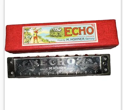 Vintage The Echo Harp Harmonica M. Hohner Germany • $50