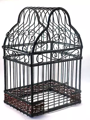 Vintage Green Wire Bird Cage • $14.50