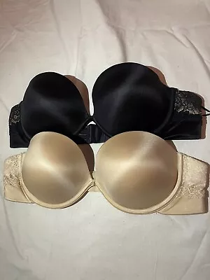 Maidenform Bra 38B Beige Perfect Coverage Support For Days Strapless Multi Way. • £15.99