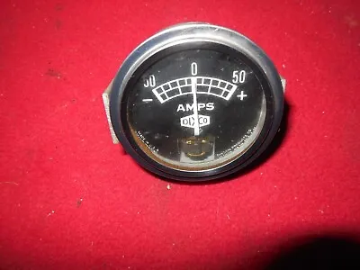  Vintage Dixco  2 1/8  0 - 50 Ampere Amp Gauge Gasser Traditional Hot Rod Boat • $45