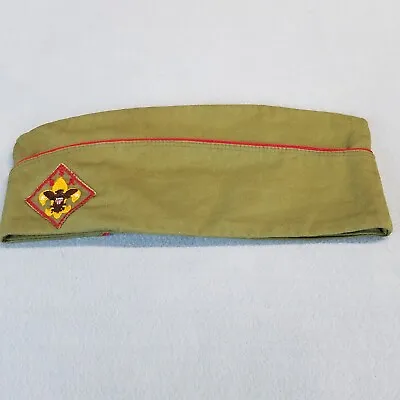 Vintage 60's Boy Scouts Of America Hat Official Garrison Beret BSA - Large • $21.95