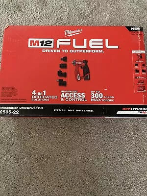 Milwaukee M12 2505-22 Fuel Drill/Driver Kit 4-in-1 Brand New In Box. • $135