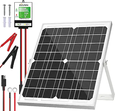 20W 12 Volt Battery Charger Solar Powered Panel For Car Dump Trailer Boat Marine • $39.94