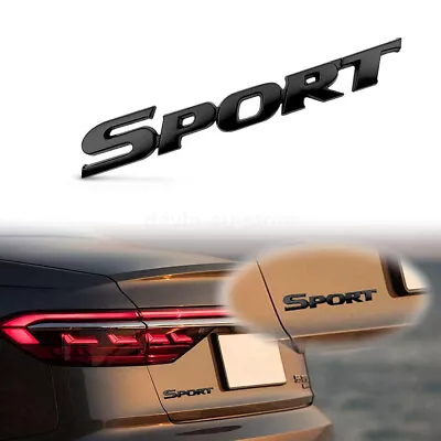 NEW 3D Metal SPORT Racing Car Trunk Tailgate Black Emblem Badge Decal Sticker • $18.54