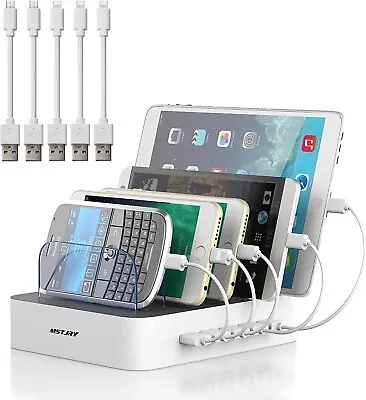 Charging Station For Multiple Devices MSTJRY 5 Port Multi USB Charger Station W • $25.99