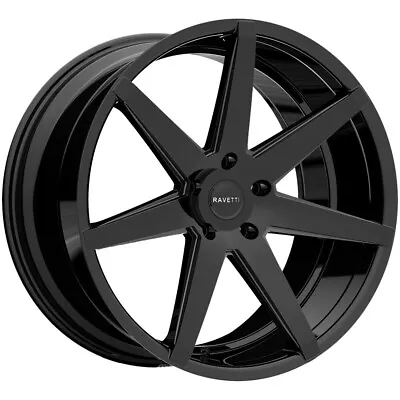 Ravetti M7 22x9 5x120 +40mm Gloss Black Wheel Rim 22  Inch • $267