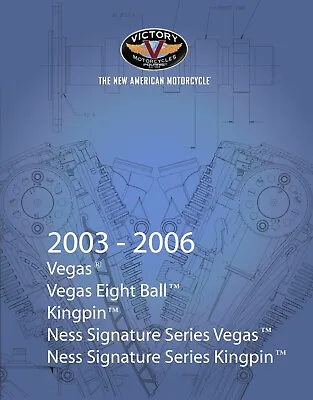 2004 POLARIS VICTORY VEGAS 8 BALL KINGPIN NESS Service Shop Repair Manual On CD • $19.95