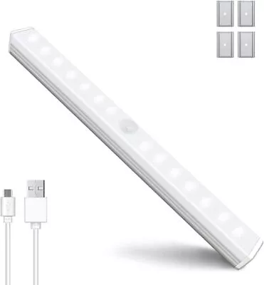 Rechargeable LED Under Cabinet Lights USB Motion Sensor Kitchen Cupboard Lamps • £5.79