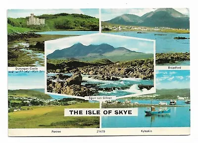 Isle Of Skye Multi View Vintage Postcard • £0.99