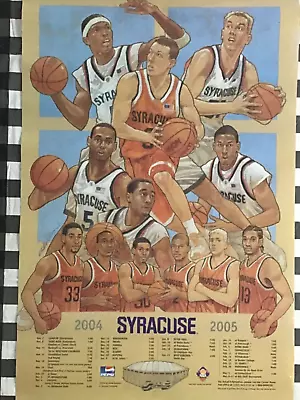 $3 • Buy Syracuse University Men's Basketball 2004-2005 Team Poster 24 X36 