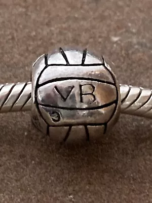 New Chamilia Sterling Silver “volleyball” Bead/charm Gd-4 Originally $35 • $12.95