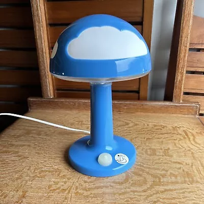 Vintage 1990 Ikea Skojig Blue Cloud Lamp Nursery Children's Bedroom Working VGC • £25