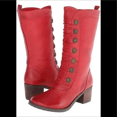 Miz Mooz Normandy Red Leather Boots 6 • $65