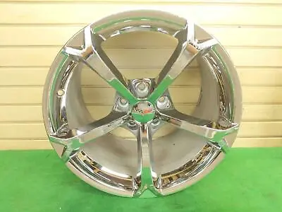 10-13 C6 Corvette Grand Sport-Z06 OEM Rear Wheel 19x12 Chrome 5 Spoke Opt PYE • $450