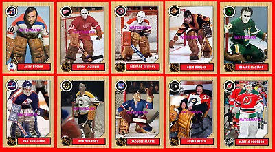 Retro Style CUSTOM MADE HOCKEY CARDS Series 8 ALL GOALIES 103 Different YOU PICK • $1.88