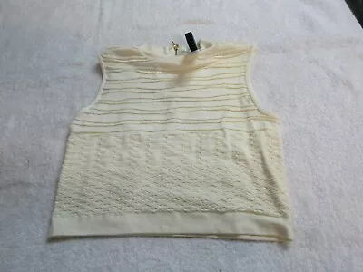 Marciano XS / S Ladies White Sleeveless Top With Zipper • $27