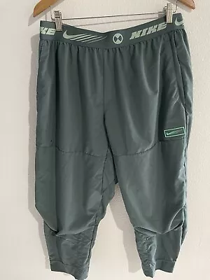 Nike Mens XL Sport Clash 3/4 Length Athletic Training Pants Green • $23.95