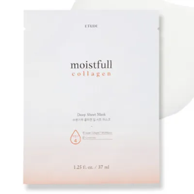 [ETUDE HOUSE] Moistfull Collagen Deep Sheet Mask (21AD) 37ml / Korean Cosmetics • $4.07