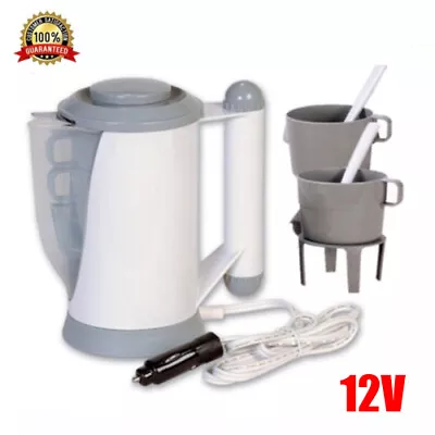 In Car Travel Kettle Cigarette Lighter Socket Camping Tea Coffee Fast Boil 12V • £12.99