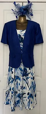 Beautiful Blue Mother Of The Bride/wedding Guest Outfit...jacques Vert Sz 20 • £4.99