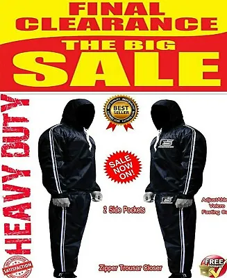 $34.86 • Buy Sauna Sweat Suit For WEIGHT LOSS Men Women MMA BOXING Body SHAPER Workout FITNES