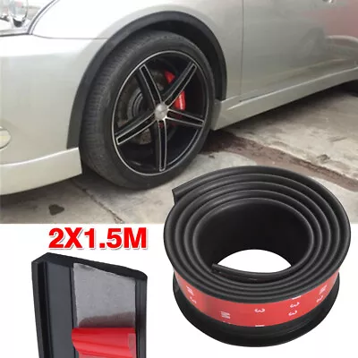 55mm Car Wheel Fender Extension Flares Arch Protector Rubber Moulding Retrofit • $18.18