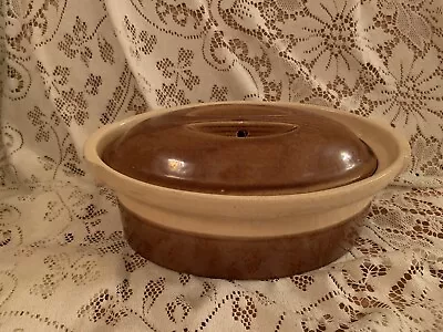 Vtg La Bourguignonne France 2 Oval Bakeware Cssserole Dutch Oven Stoneware Dish • $29.95