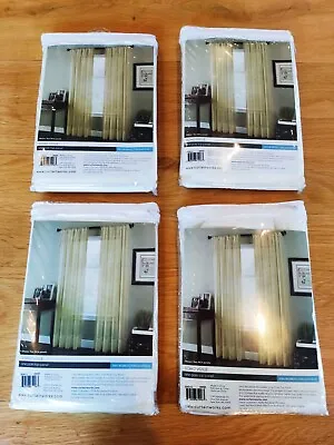 Job Lot - 4 X Cream Curtain Works Soho Voile Panel Curtain 150 Wide 213 Drop NEW • £22.99