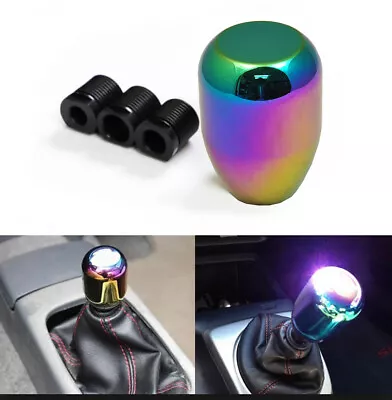 JDM Racing Sport Aluminum Neo Chrome Manual Gear Stick Shift Knob 5 6 Speed S355 • $9.89