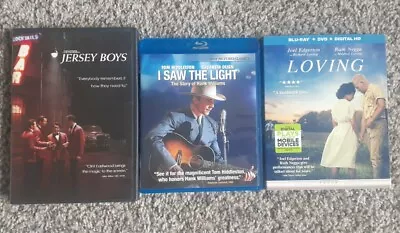 I Saw The Light Jersey Boys Loving Historical Movie Blu-Ray DVD Lot Music • $23.99