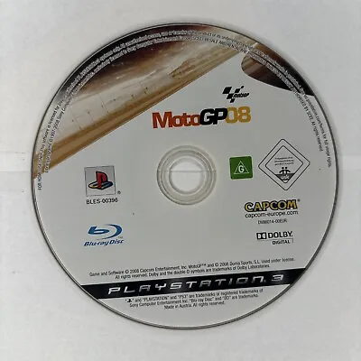 Motogp 08 PS3 Game Video Game Used Tested Working Only Disk • $4.31