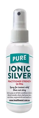 Colloidal/Ionic Silver Spray  125ml  Practitioner Strength 50PPM  Instant Relief • $39.50