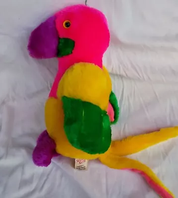 Vintage Colorful Stuffed PARROT  By Sugar Loaf • $3.90