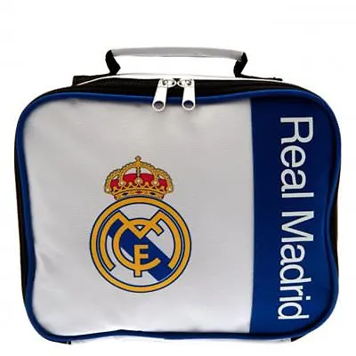 £8.99 • Buy Real Madrid Lunch Bag / Box Lunchbox Back To School Gift Kids Boys Girls - WM