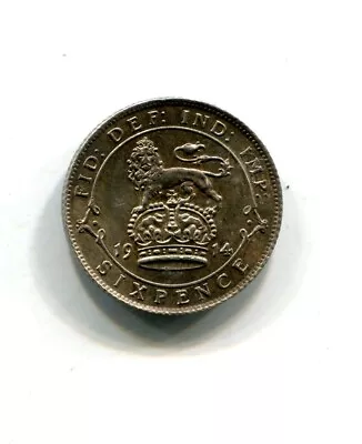 Gb 1914 Sixpence  Super High Grade • £0.99