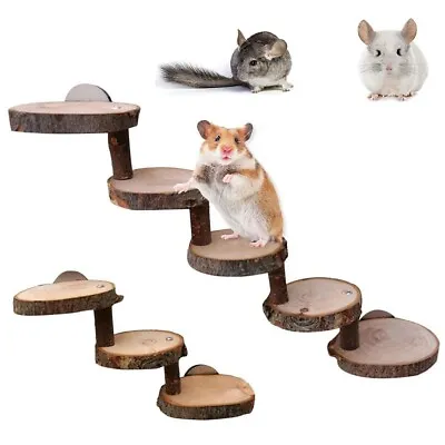 £6.35 • Buy Hamster Toy Wooden Bridge Safe Bridge Ladder Mini Pet Climb Wooden Stair Bridge