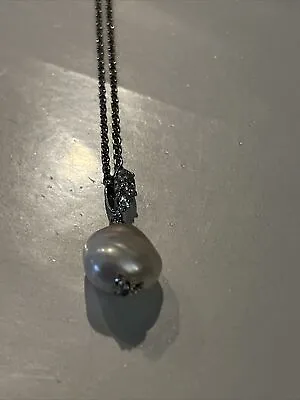 $31.50 • Buy Nadri Liv Cultured Keshi Pearl Pendant Necklace 18  NWT