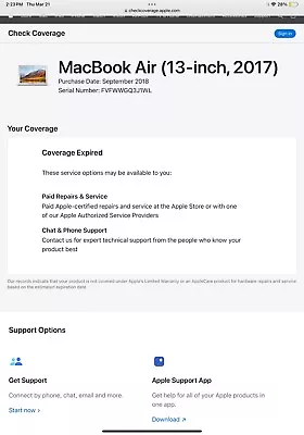 Apple MacBook Air 13.3'' (256GB SSD Intel Core I5 5th Gen. 1.8GHz 8GB RAM)... • $99