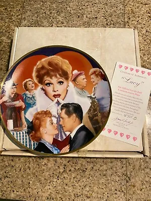 I Love Lucy 1992 Hamilton Collection Plate  Lucy  By Morgan Weistling • $29.99