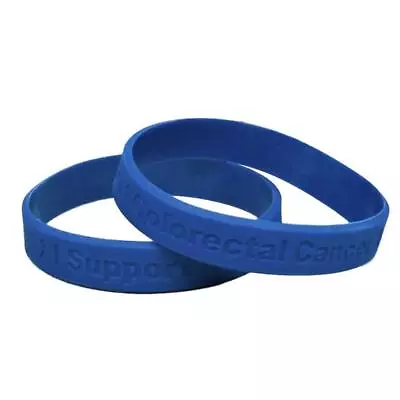 I Support Colorectal Cancer Awareness Medical Grade Silicone Bracelet • $7