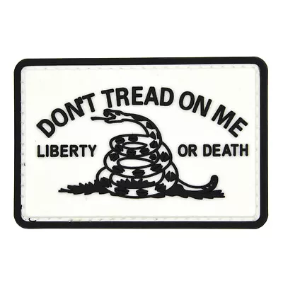 Don't Tread On Me Liberty Or Death PVC Removable Emblem White Patches For Morale • $10