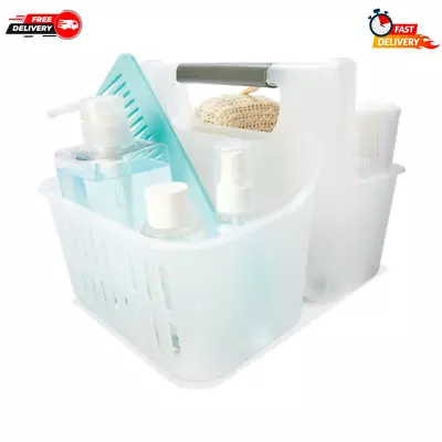 NEW Handy Plastic Tote Shower Caddy Bathroom Home Storage Container Box Carry AU • $12.99