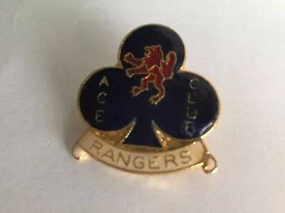 Rangers Fc Badge - Old - Coffer Sports - Ace Club • £16