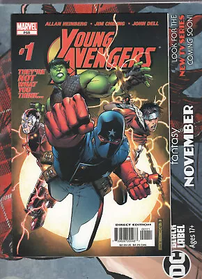 Young Avengers #1 2005 Marvel 1st Team Iron Lad Kate Bishop Wiccan VF+/NM- • $138.99