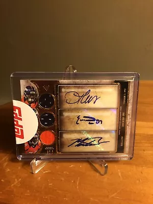 2013 Topps Triple Threads Demaryius Thomas Eric Decker Ball TRI PATCH AUTO /27  • $74.99